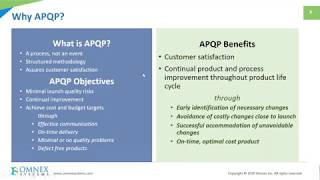 Challenges Of Implementing APQP [upl. by Libre626]