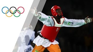 Cisse wins gold in Mens 80kg Taekwondo [upl. by Ynnig756]