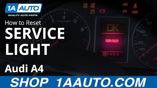 How to Reset Service Light 0409 Audi A4 [upl. by Strickman]