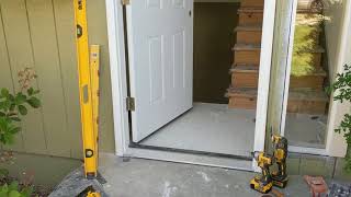 Jeld Wen Front Door Installation  Really crappy products and craftsmanship PART 1 [upl. by Asilav768]