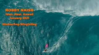 Jaws Maui Hawaii January 2021  Big Swell  Windsurfing Wing Surfing [upl. by Balcke]