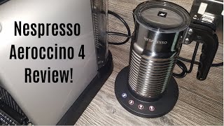 Nespresso Aeroccino 4 Milk Frother Review  Worth upgrading from the Aeroccino 3 [upl. by Ainslee]