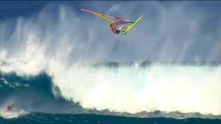 Windsurfers get HUGE air at Lanes Hawaii [upl. by Aikam814]