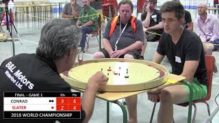 Crokinole 2018 World Championship Final  Conrad v Slater [upl. by Thurber55]