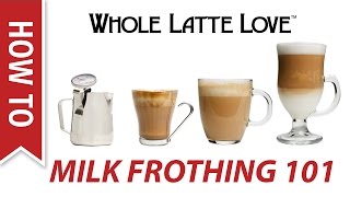 Milk Frothing for Beginners [upl. by Hooker]