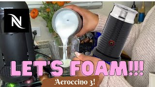 How To Foam Milk With Aeroccino 3 Make Coffee With Foam Tips amp Tricks  Easy Foamed Latte Recipe [upl. by Atirahc347]