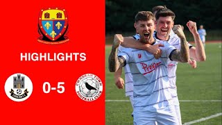 Caerleon 05 Cwmbrân Town  Gwent FA Senior cup  Quarter final highlights [upl. by Ahsilrac]