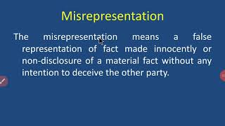 Misrepresentation [upl. by Hildegaard]