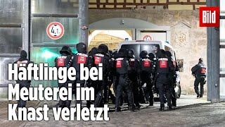 Gefängnismeuterei Polizei stürmt Knast in Thüringen  JVA Untermaßfeld [upl. by Im]